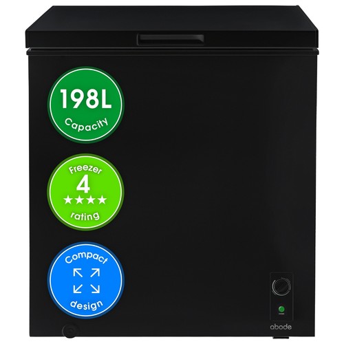 Abode chest freezer black - freezer,