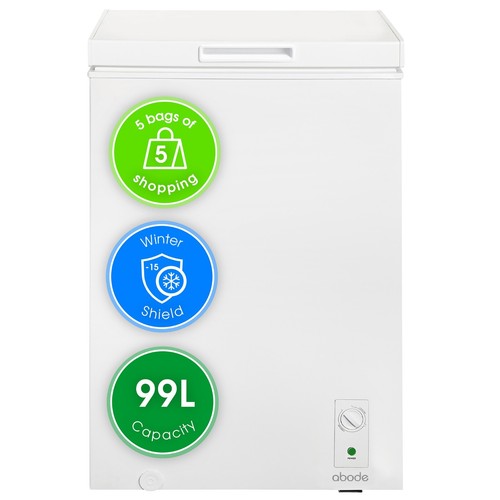 Abode chest freezer - abode, white